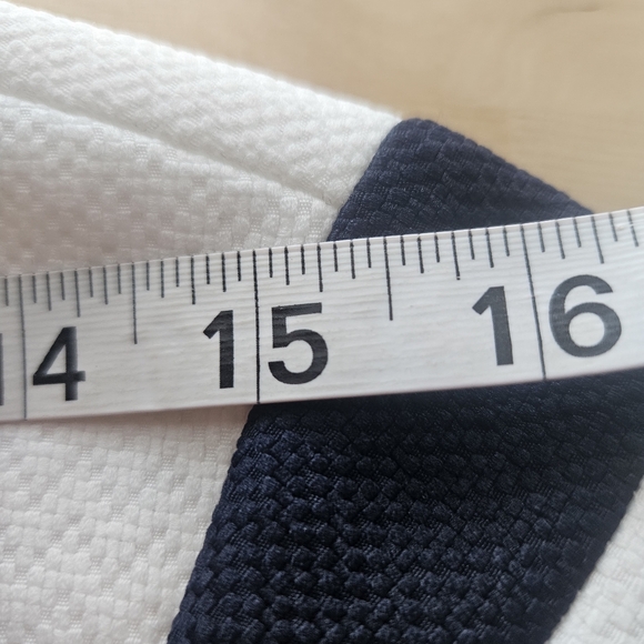 Tuckernuck Blue/White Striped Millie Dress Coat Pearl Buttons Med NWT Lagenlook - Picture 15 of 16